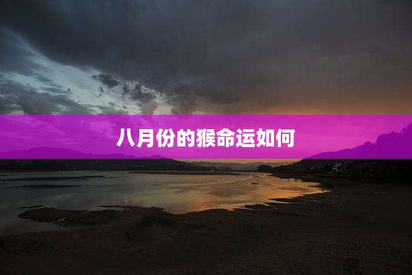 八月份的猴命运如何
