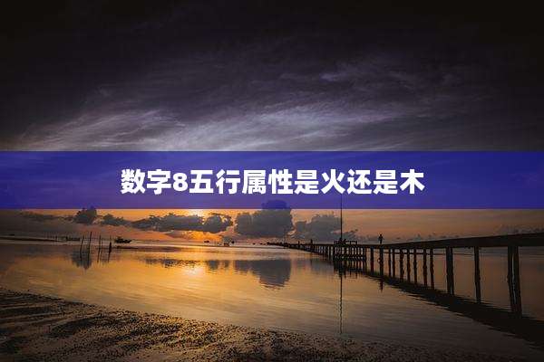 数字8五行属性是火还是木