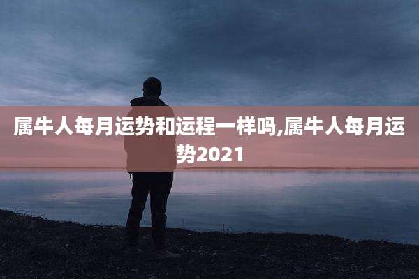 属牛人每月运势和运程一样吗,属牛人每月运势2021