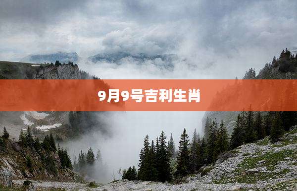 9月9号吉利生肖
