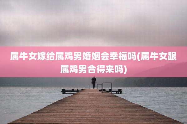 属牛女嫁给属鸡男婚姻会幸福吗(属牛女跟属鸡男合得来吗)