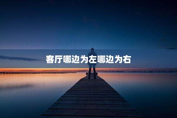 客厅哪边为左哪边为右