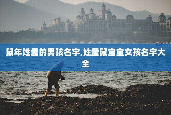 鼠年姓孟的男孩名字,姓孟鼠宝宝女孩名字大全