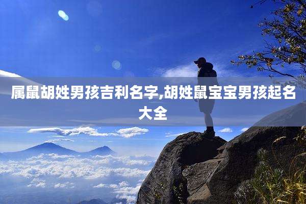 属鼠胡姓男孩吉利名字,胡姓鼠宝宝男孩起名大全
