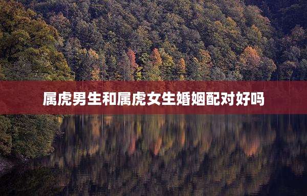 属虎男生和属虎女生婚姻配对好吗