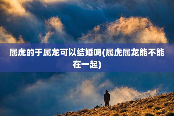 属虎的于属龙可以结婚吗(属虎属龙能不能在一起)