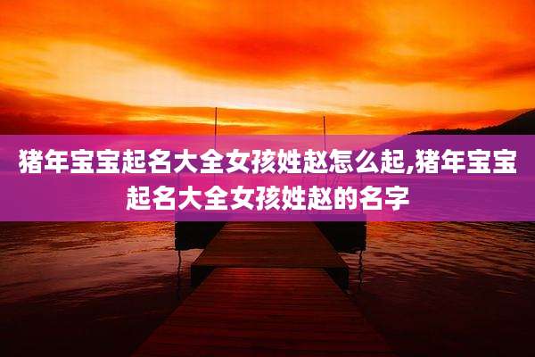 猪年宝宝起名大全女孩姓赵怎么起,猪年宝宝起名大全女孩姓赵的名字