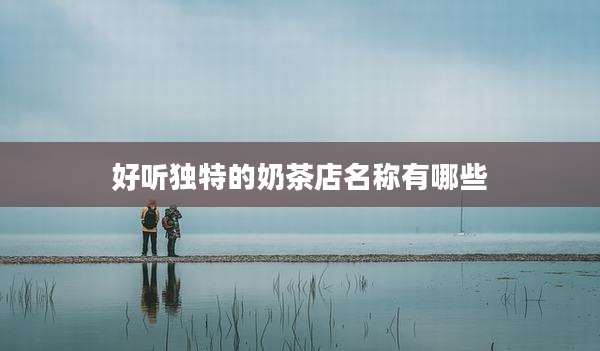 好听独特的奶茶店名称有哪些