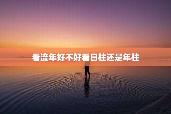 看流年好不好看日柱还是年柱