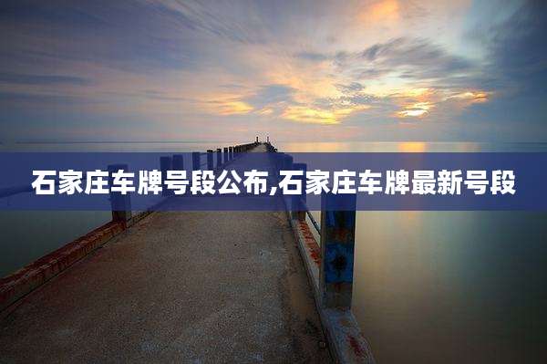 石家庄车牌号段公布,石家庄车牌最新号段