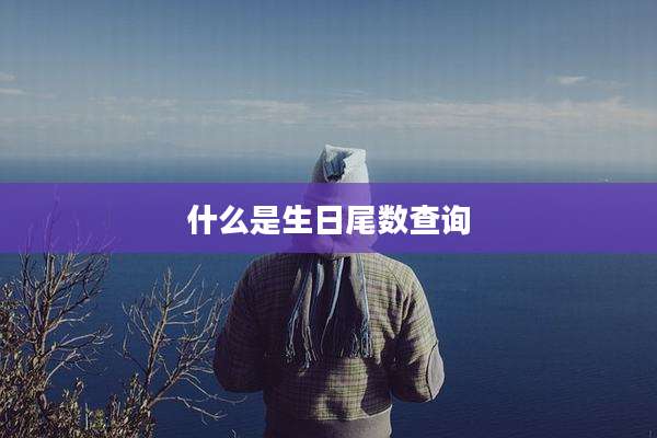 什么是生日尾数查询