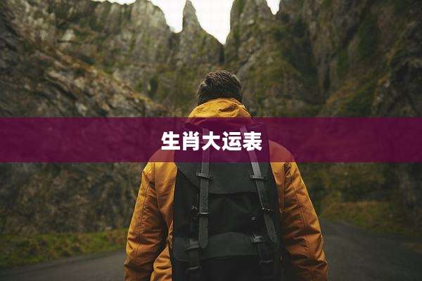 生肖大运表