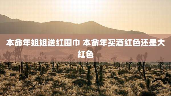本命年姐姐送红围巾 本命年买酒红色还是大红色