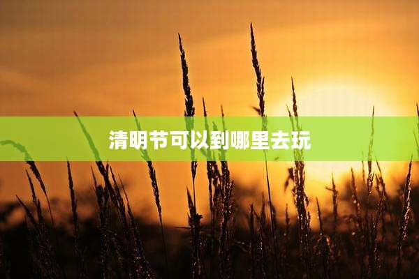 清明节可以到哪里去玩