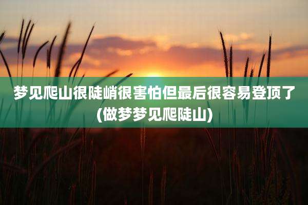 梦见爬山很陡峭很害怕但最后很容易登顶了(做梦梦见爬陡山)