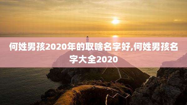 何姓男孩2020年的取啥名字好,何姓男孩名字大全2020