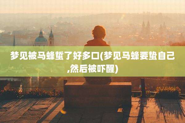 梦见被马蜂蜇了好多口(梦见马蜂要蛰自己,然后被吓醒)