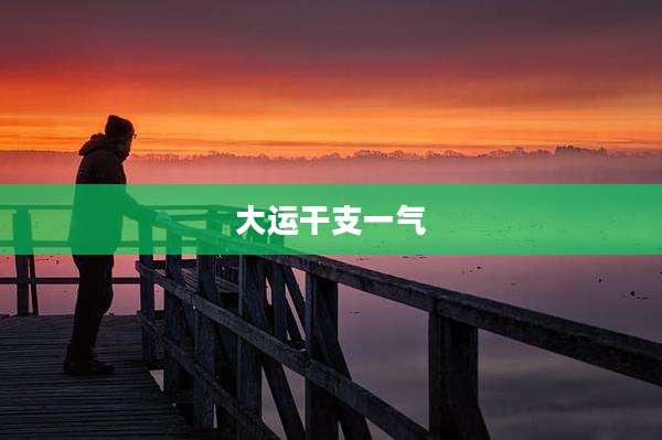 大运干支一气