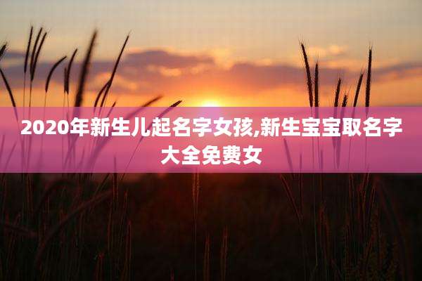 2020年新生儿起名字女孩,新生宝宝取名字大全免费女