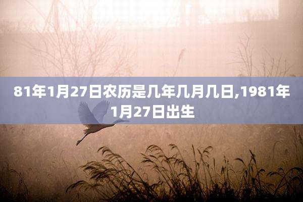 81年1月27日农历是几年几月几日,1981年1月27日出生