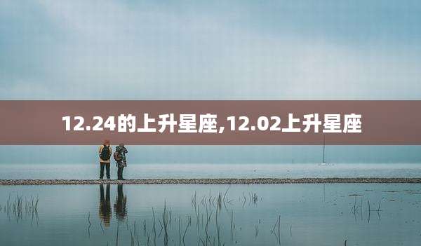 12.24的上升星座,12.02上升星座