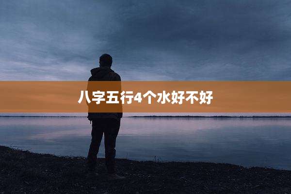 八字五行4个水好不好