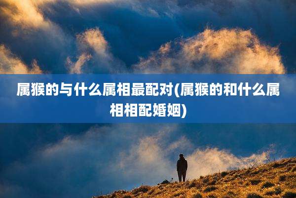 属猴的与什么属相最配对(属猴的和什么属相相配婚姻)