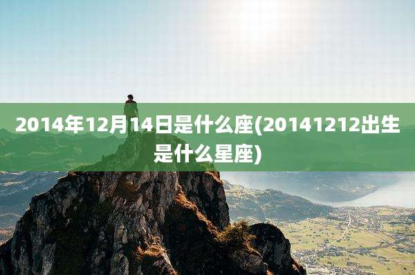 2014年12月14日是什么座(20141212出生是什么星座)