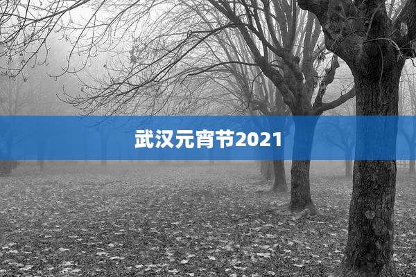 武汉元宵节2021