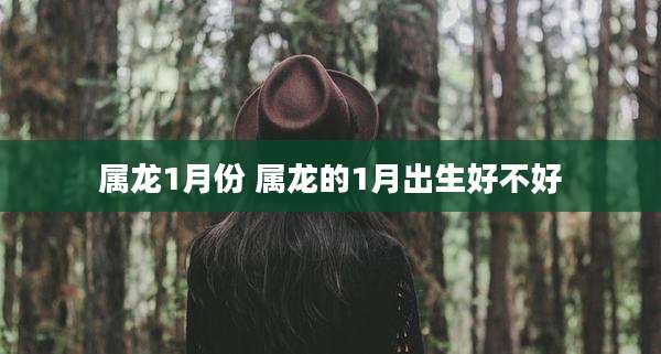 属龙1月份 属龙的1月出生好不好
