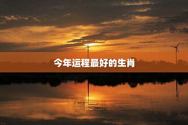 今年运程最好的生肖