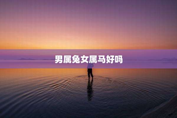 男属兔女属马好吗