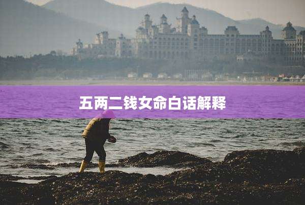 五两二钱女命白话解释