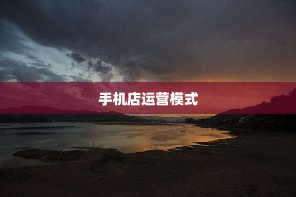 手机店运营模式