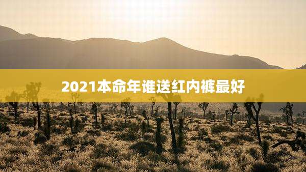 2021本命年谁送红内裤最好