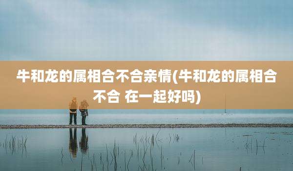 牛和龙的属相合不合亲情(牛和龙的属相合不合 在一起好吗)