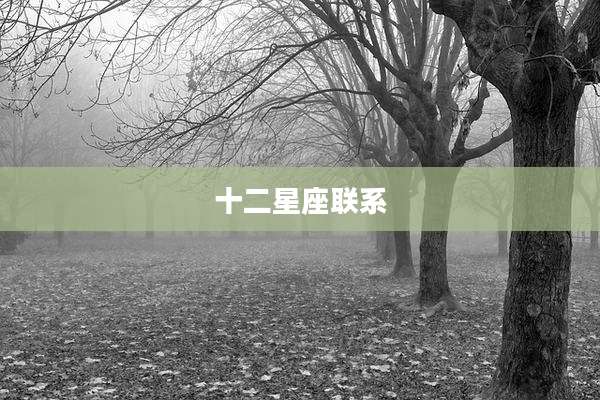 十二星座联系
