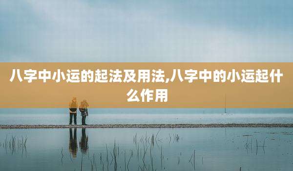 八字中小运的起法及用法,八字中的小运起什么作用