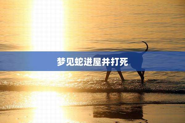 梦见蛇进屋并打死