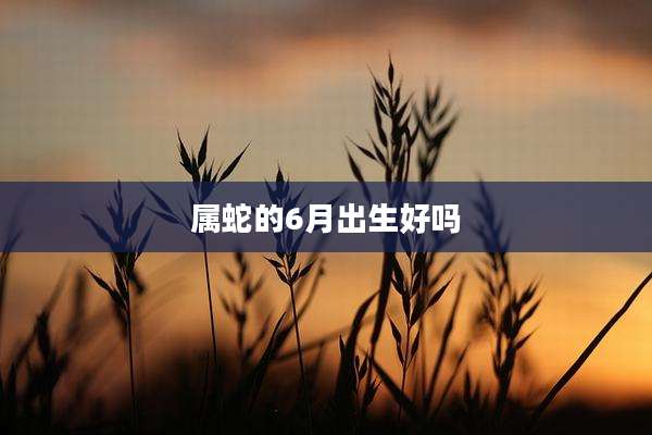 属蛇的6月出生好吗