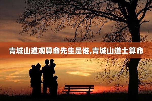 青城山道观算命先生是谁,青城山道士算命