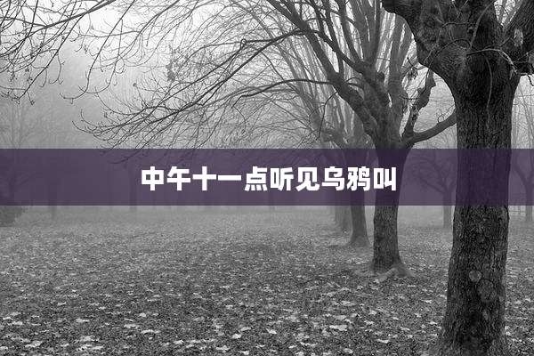 中午十一点听见乌鸦叫