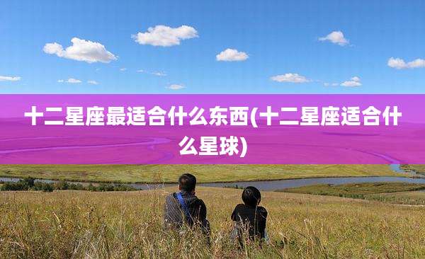 十二星座最适合什么东西(十二星座适合什么星球)