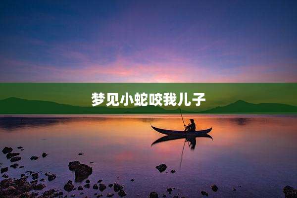 梦见小蛇咬我儿子