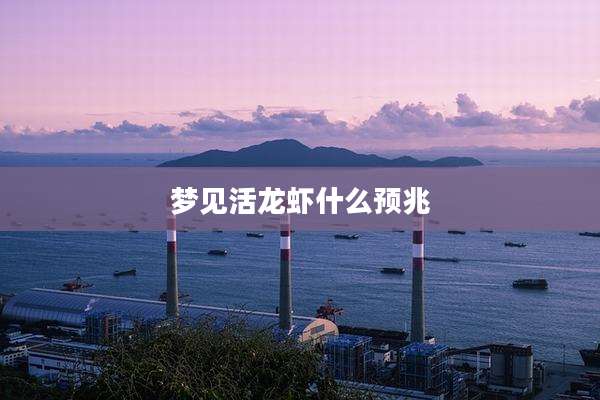 梦见活龙虾什么预兆