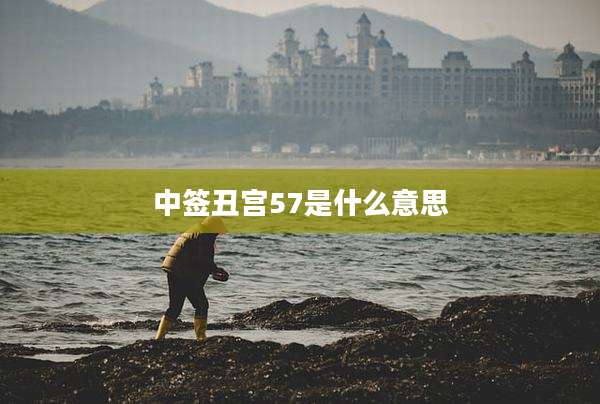 中签丑宫57是什么意思