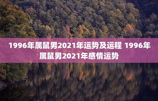 1996年属鼠男2021年运势及运程 1996年属鼠男2021年感情运势
