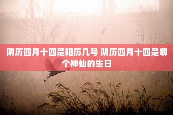 阴历四月十四是阳历几号 阴历四月十四是哪个神仙的生日