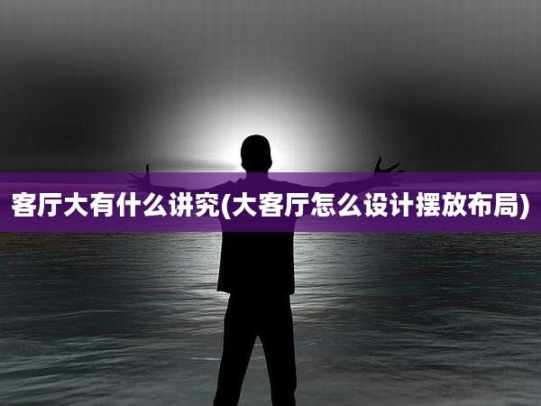 客厅大有什么讲究(大客厅怎么设计摆放布局)