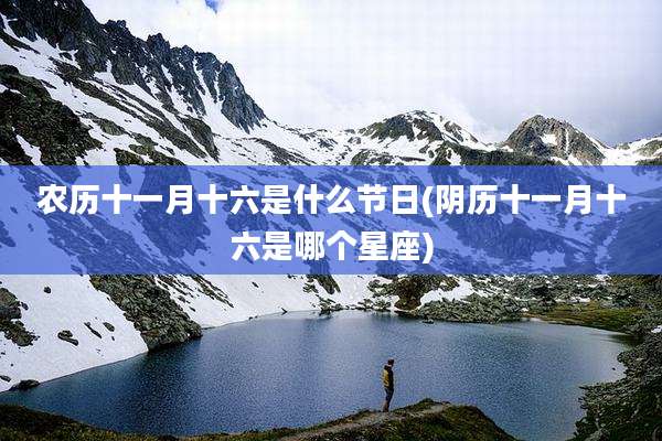 农历十一月十六是什么节日(阴历十一月十六是哪个星座)